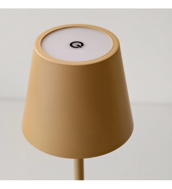 Tischlampe für Restaurants, BEIGE, mit Akku, wiederaufladbar, 3600 mAh