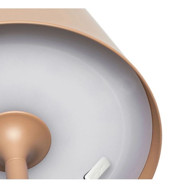 Tischlampe für Restaurants, BEIGE, mit Akku, wiederaufladbar, 3600 mAh