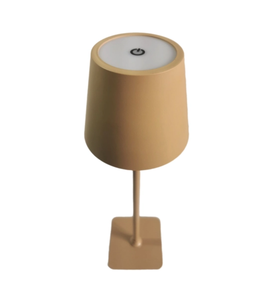 Tischlampe für Restaurants, BEIGE, mit Akku, wiederaufladbar, 3600 mAh