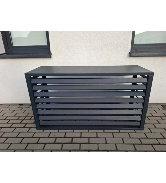 Pokrov za zunanjo enoto klimatske naprave, aluminij, antracit, 100x70x50 cm