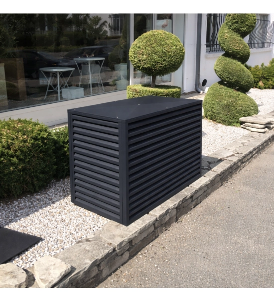 Pokrov za zunanjo enoto klimatske naprave, aluminij, antracit, 100x70x50 cm