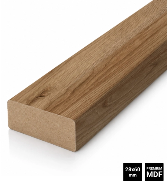 Holzlatten für Trennwände (28x60 mm) (EICHE CATANIA)