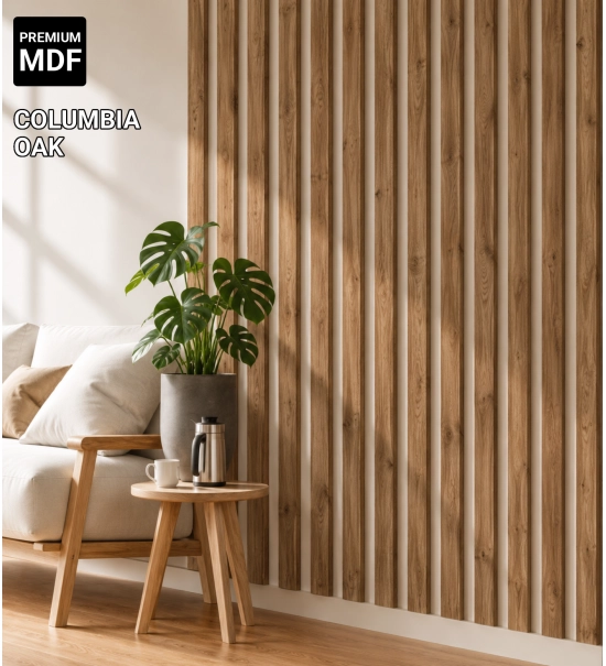 3D Lamellenwand, Holzlamellen für Wand oder Decke (16x30 mm) (Walnuss)