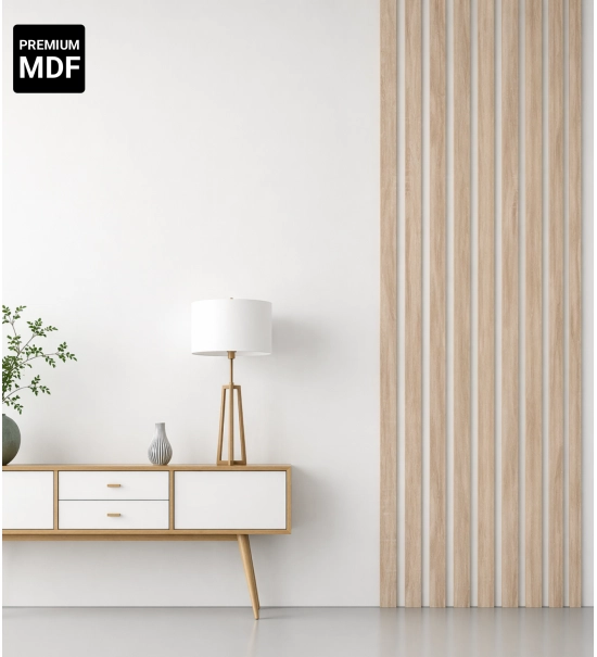 3D dekorative Lamellen, Holzleisten für Wände, Decke oder Trennwand (28x37 mm) (Sonoma Eiche)