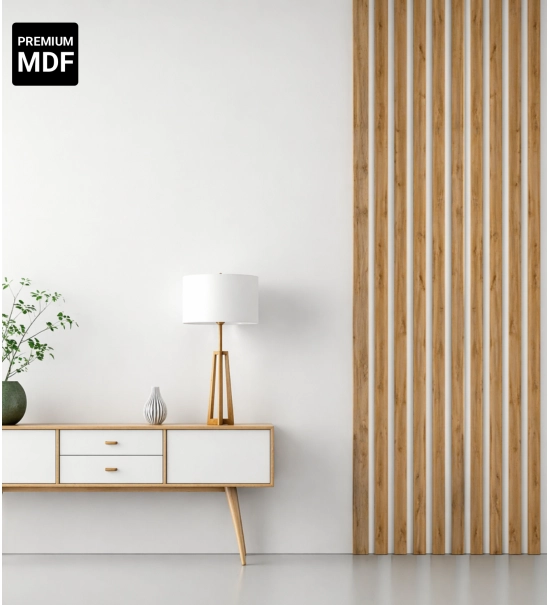 3D Lamellenwand, Holzlamellen für Wand oder Decke (30x40 mm) (Eiche Wotan)