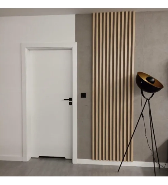 3D dekorative Lamellen, Holzleisten für Wände, Decke oder Trennwand (28x37 mm) (Sonoma Eiche)